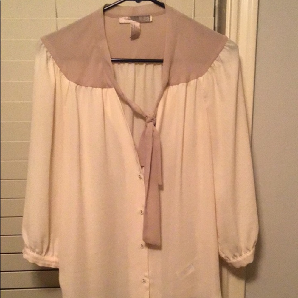 Cream blouse